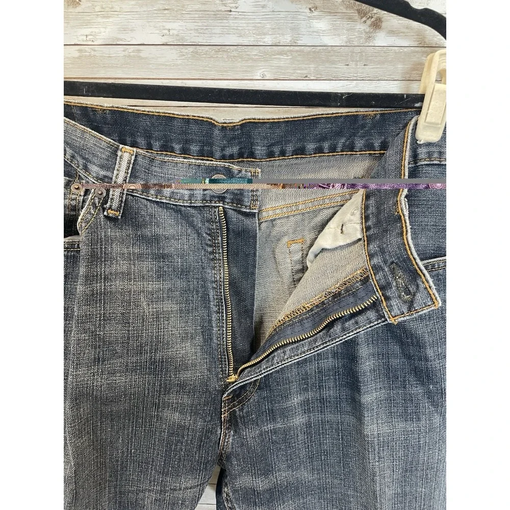 Levi's 505‎ Mens 38x34 Jeans Medium Wash Straight Leg Whiskering 100% Cotton